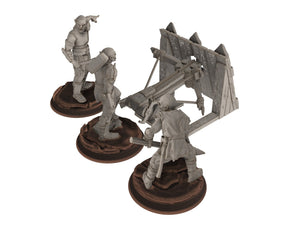 Orcs horde - Scorpio - Assault Orcs, ruined city Bow Balista, Middle rings miniatures for wargame D&D, Lotr... The Printing Goes Ever On