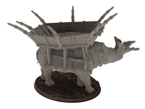 Orcs horde - Horned Beast - Warbeast - Assault Orcs, ruined city, Middle rings miniatures for wargame D&D, Lotr... The Printing Goes Ever On