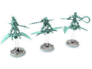 Dark city - x6 Arena Cult Speed Freaks Hoverboard Riders warriors Dark elves raiders eldar drow, Modular convertible 3D printed miniatures