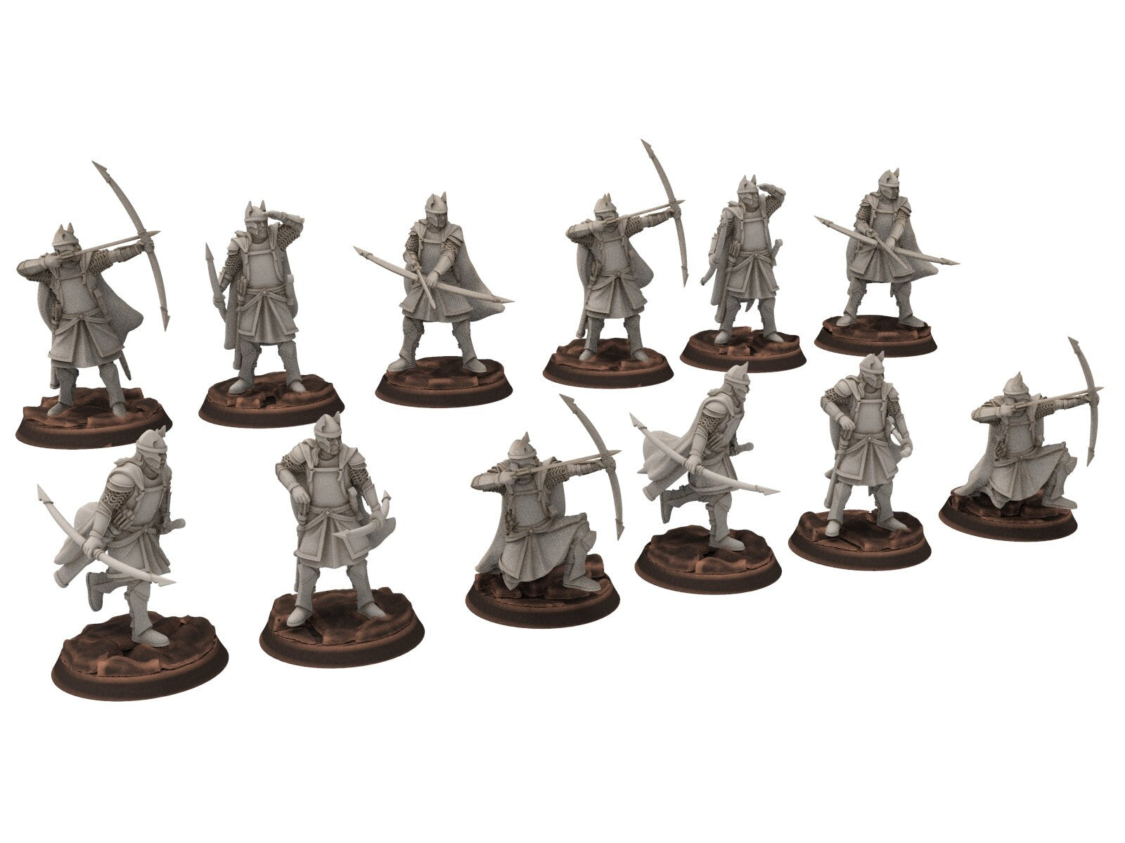 Gandor - High Humans Bowmen, of the west hight humans, miniatures for wargame D&D, Lotr... Davale