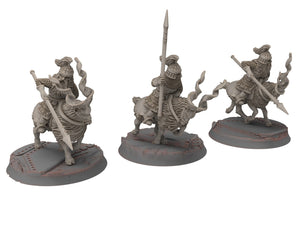 Dwarves - Mountain Goat Riders with spears shield, The Dwarfs of The Mountains, for Lotr, modular customisable posable Medbury miniatures