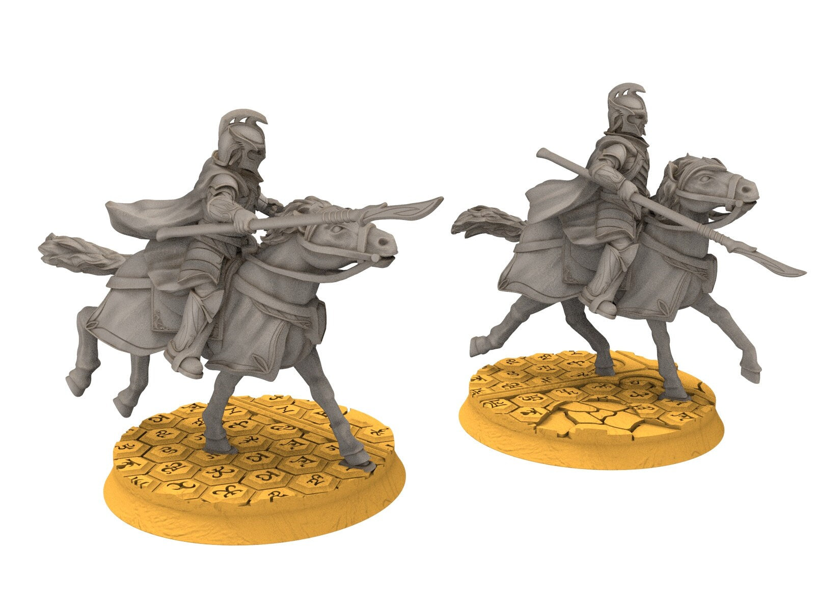 Rivandall - Light Cavalry Elf, Last elves from the West, Middle rings for wargame D&D, Lotr... Modular convertible miniatures Quatermaster3D