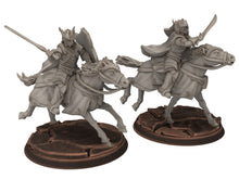 Charger l&#39;image dans la galerie, Darkwood - Armoured Wood elves Cavalry, Middle rings for wargame D&amp;D, Lotr... Personnalisable Modular convertible miniatures Quatermaster3D
