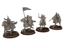 Load image into Gallery viewer, Darkwood - Armoured Wood elves Cavalry of Galad people, Middle rings for wargame D&amp;D, Lotr... Modular convertible miniatures Quatermaster3D
