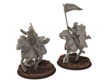 Load image into Gallery viewer, Darkwood - Armoured Wood elves Cavalry of Galad people, Middle rings for wargame D&amp;D, Lotr... Modular convertible miniatures Quatermaster3D
