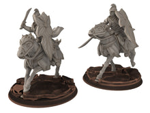 Charger l&#39;image dans la galerie, Darkwood - Armoured Wood elves Cavalry of Galad people, Middle rings for wargame D&amp;D, Lotr... Modular convertible miniatures Quatermaster3D
