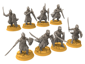 Rivandall - Archers Bowmen, Last elves from the West, Middle rings for wargame D&D, Lotr... Modular convertible miniatures Quatermaster3D