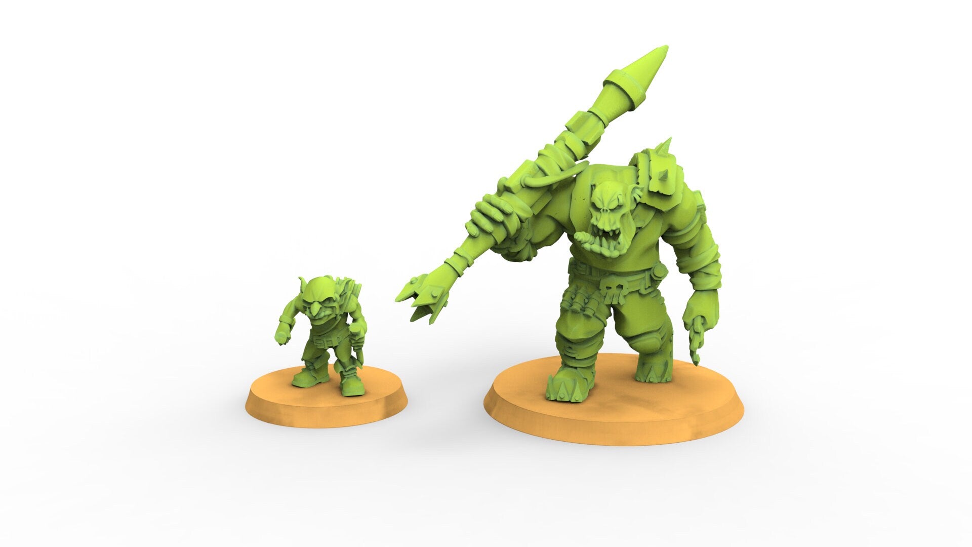 Green Skin - Orc Rocket Commando Troops