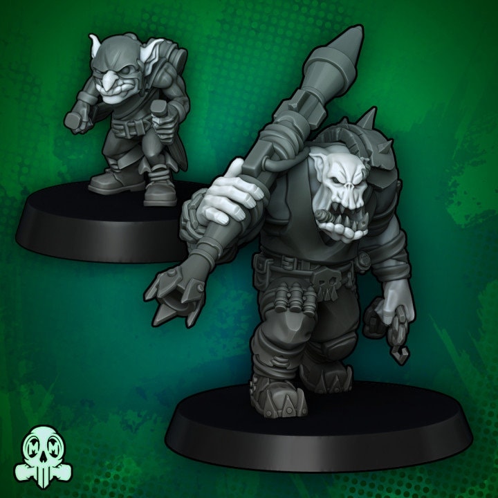 Green Skin - Orc Rocket Commando Troops