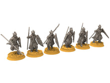 Charger l&#39;image dans la galerie, Rivandall - King guards, elves from the West, Middle rings for wargame D&amp;D, Lotr... Modular convertible miniatures Quatermaster3D
