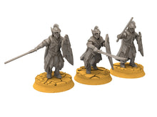 Load image into Gallery viewer, Rivandall - King guards, elves from the West, Middle rings for wargame D&amp;D, Lotr... Modular convertible miniatures Quatermaster3D
