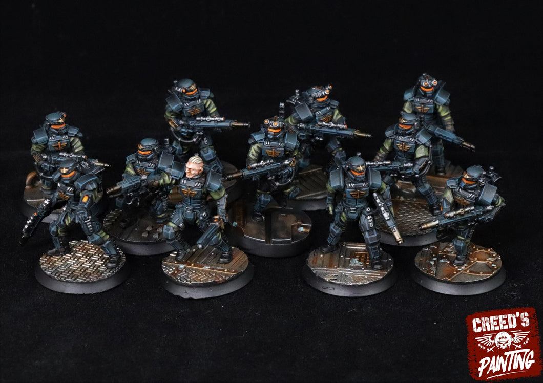 Rundsgaard - Elite Creed Guard, infanterie impériale, empire post apocalyptique, utilisable pour tabletop wargame.