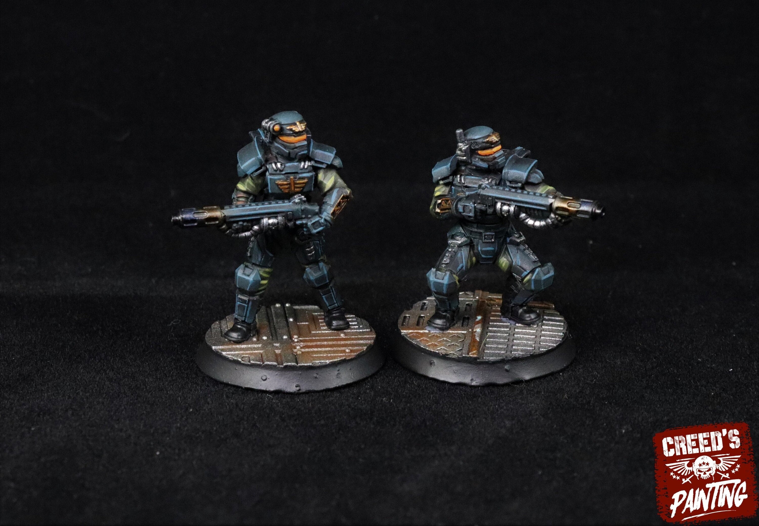 Rundsgaard - Multi-Melta Elite Creed Guard, infanterie impériale, empire post apocalyptique, utilisable pour tabletop wargame.