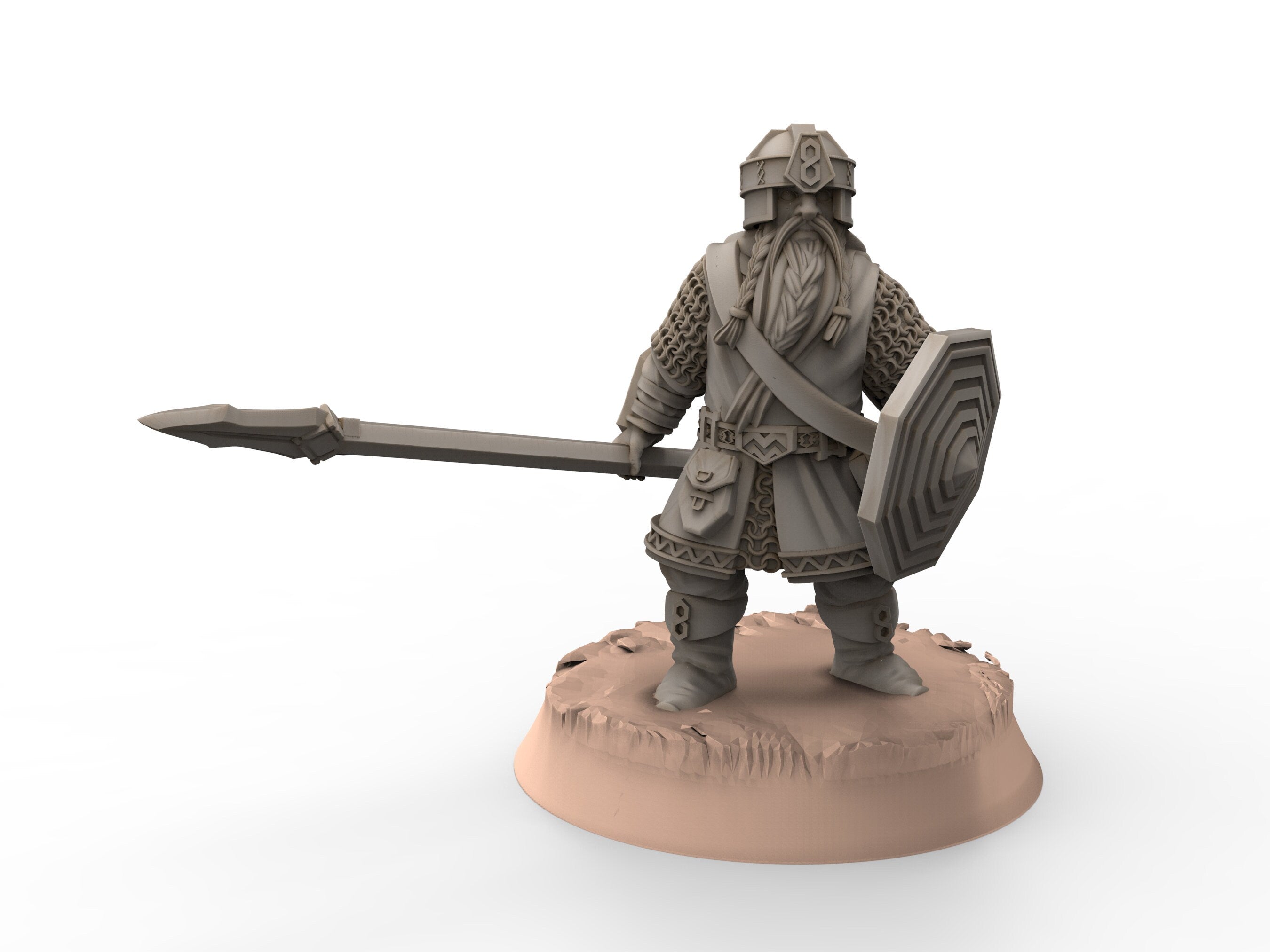 Dwarves - Kalak Spearmen, The Dwarfs of The Mountains, for Lotr, Khurzluk Miniatures