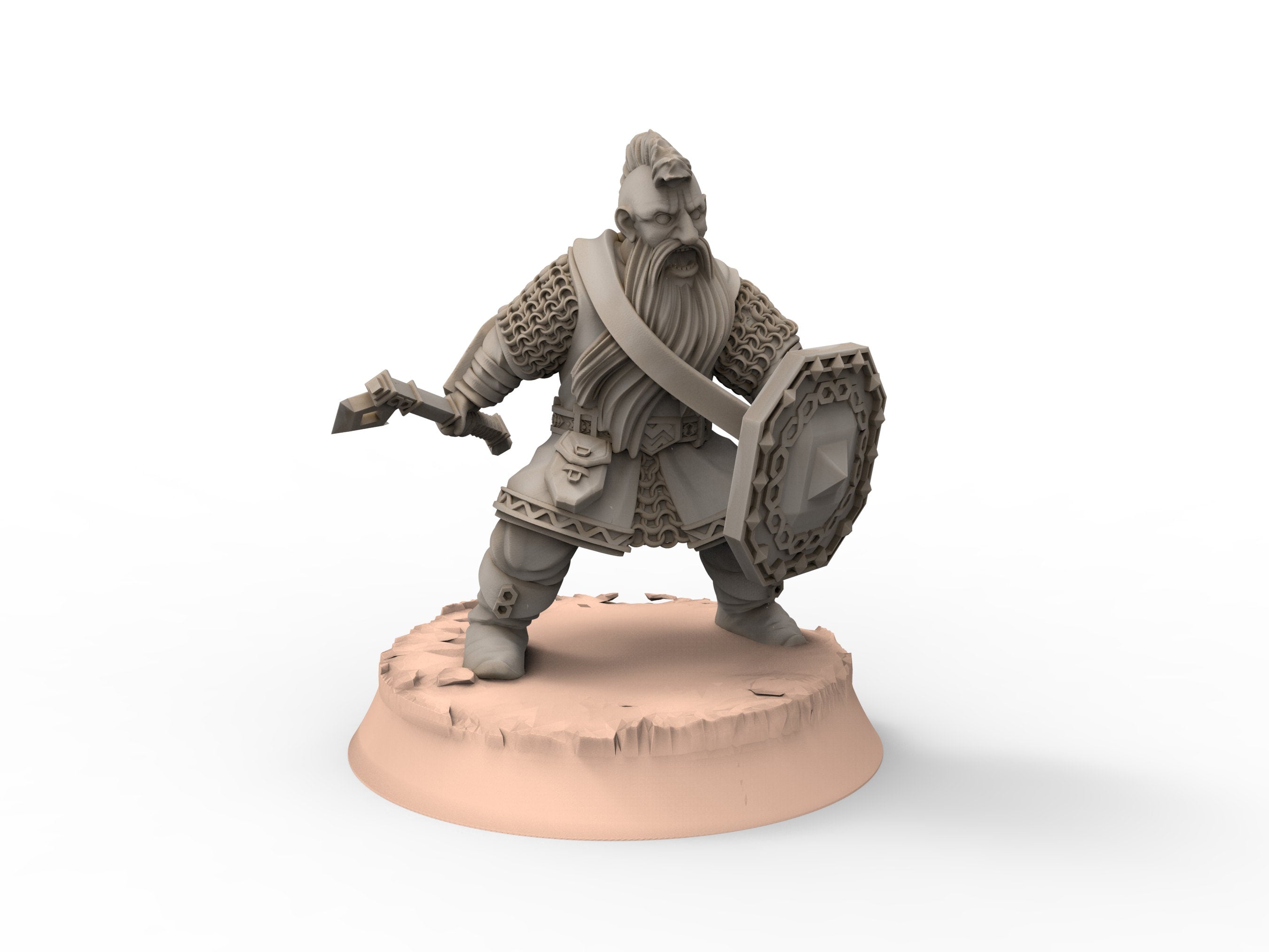 Dwarves - Kalak Axemen, The Dwarfs of The Mountains, for Lotr, Khurzluk Miniatures