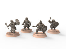 Load image into Gallery viewer, Dwarves - Kalak Axemen, The Dwarfs of The Mountains, for Lotr, Khurzluk Miniatures
