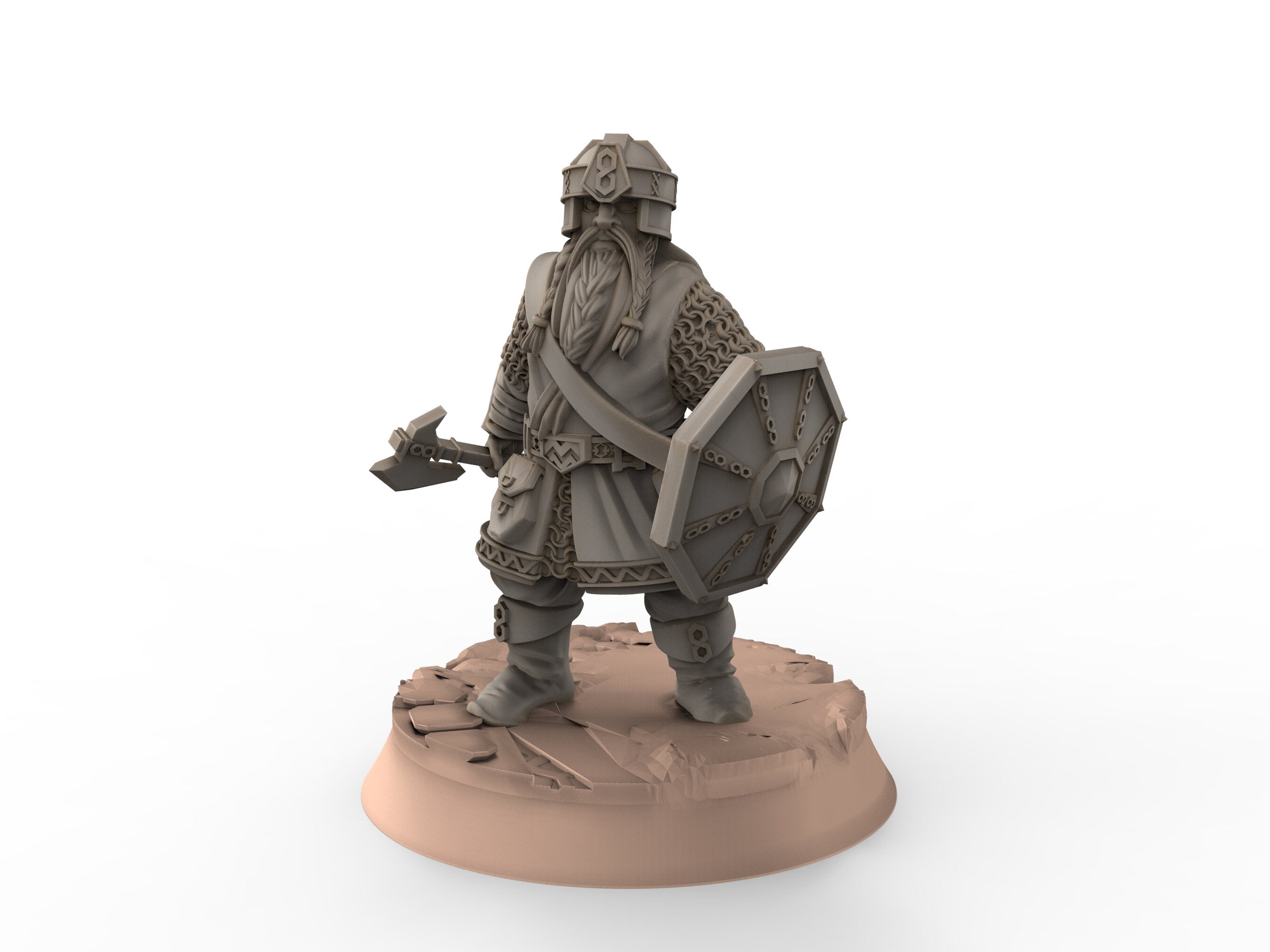 Dwarves - Kalak Axemen, The Dwarfs of The Mountains, for Lotr, Khurzluk Miniatures