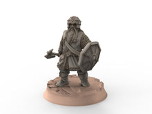 Load image into Gallery viewer, Dwarves - Kalak Axemen, The Dwarfs of The Mountains, for Lotr, Khurzluk Miniatures
