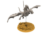 Charger l&#39;image dans la galerie, Darkwood - Elite Wyvern riders spears, Middle rings for wargame D&amp;D, Lotr... Personnalisable Modular convertible miniatures Quatermaster3D
