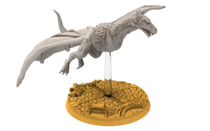 Easterlings - Untamed savage wyverns, Middle rings for wargame D&D, Lotr... Personnalisable Modular convertible miniatures Quatermaster3D