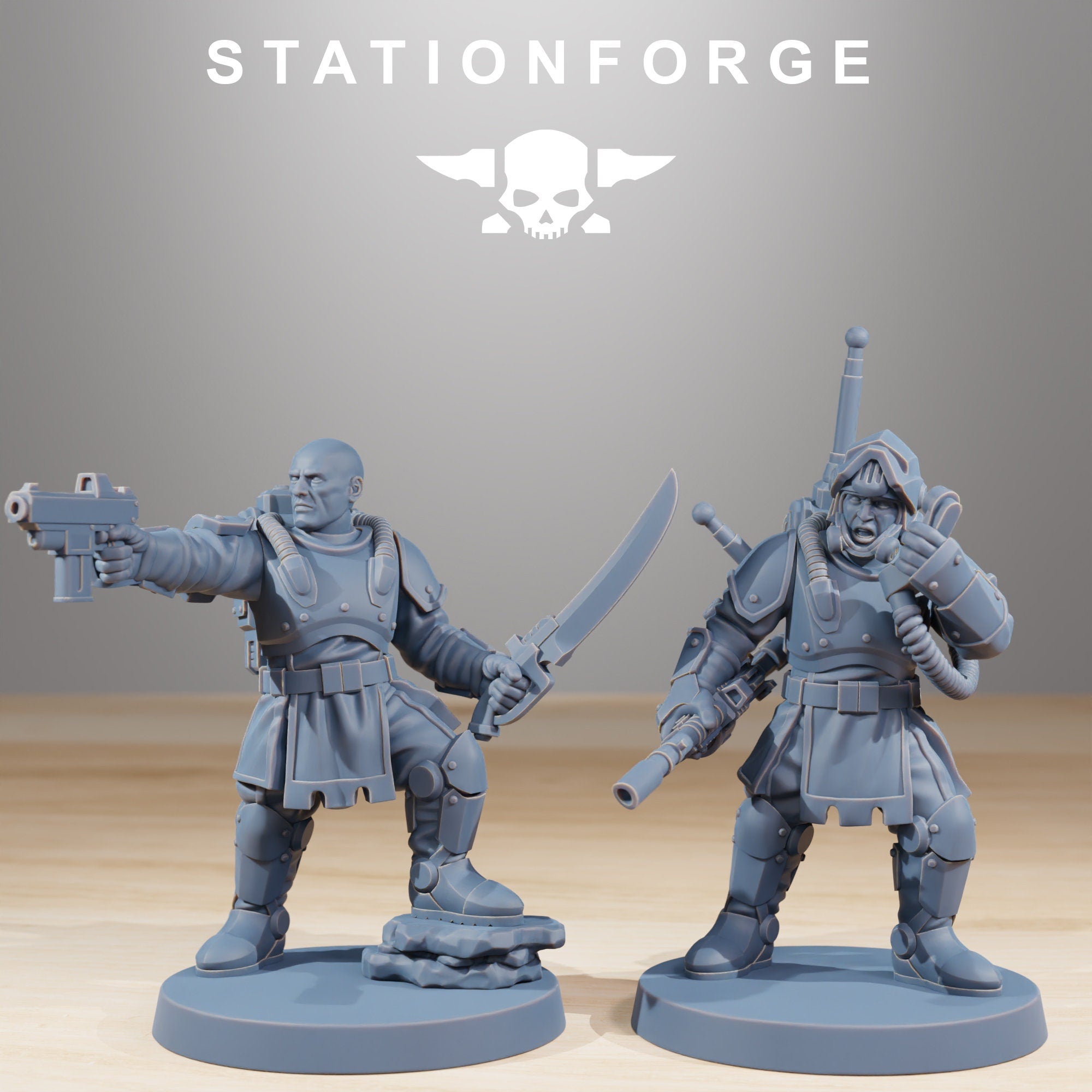 National Guard - Royal Guard Infantry, mechanized infantry, post apocalyptic empire, usable for tabletop wargame.