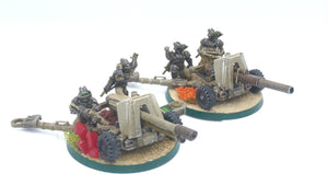 Imperial Army - Autocannon, Heavy Support Weapons team, infantry, post apocalyptic empire, modular miniatures usable for tabletop wargame.