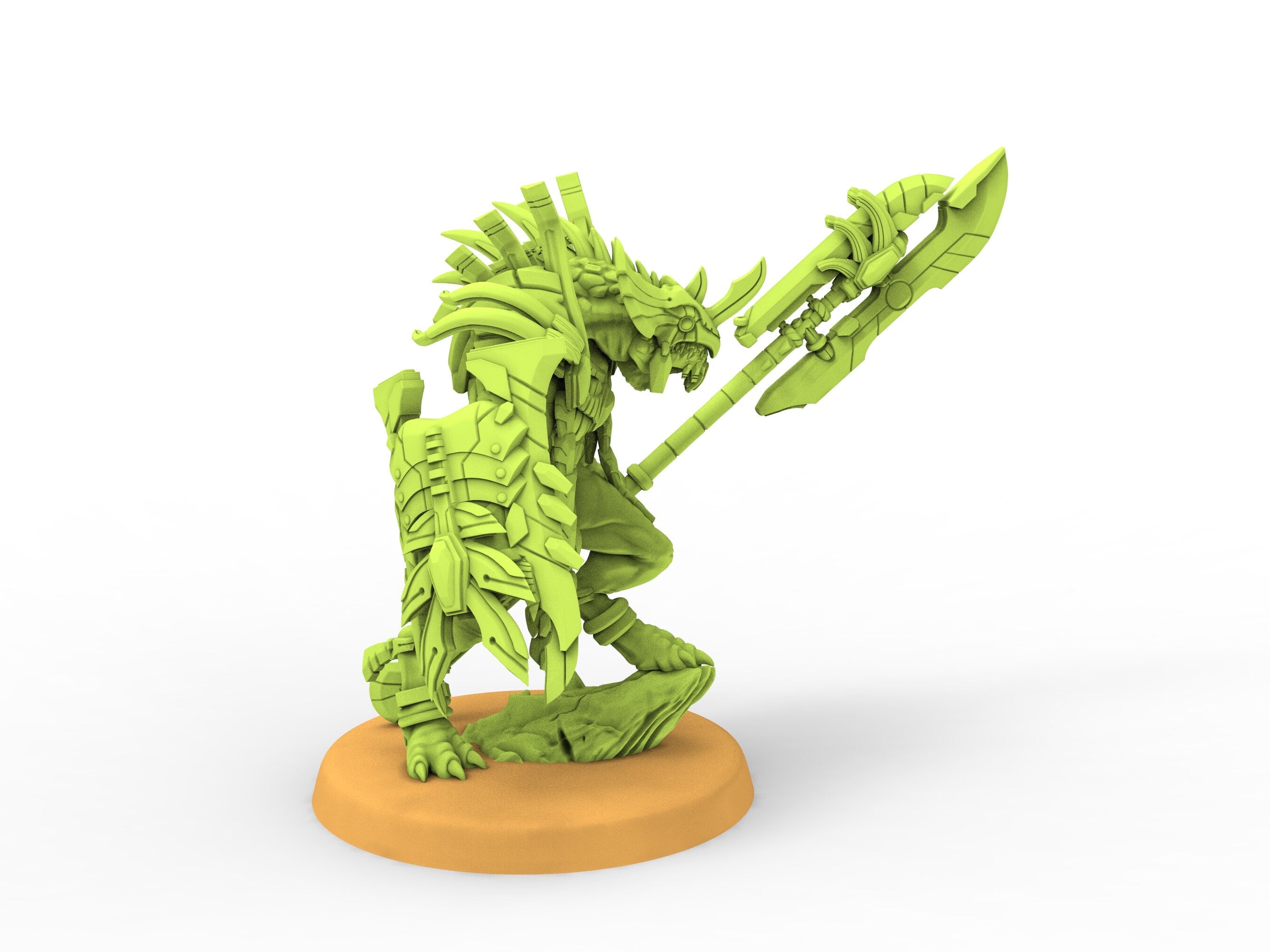 Lost temple - StellarGuard Prime Saurian Hero lizardmen from the East usable for Oldhammer, battle, king of wars, 9th age