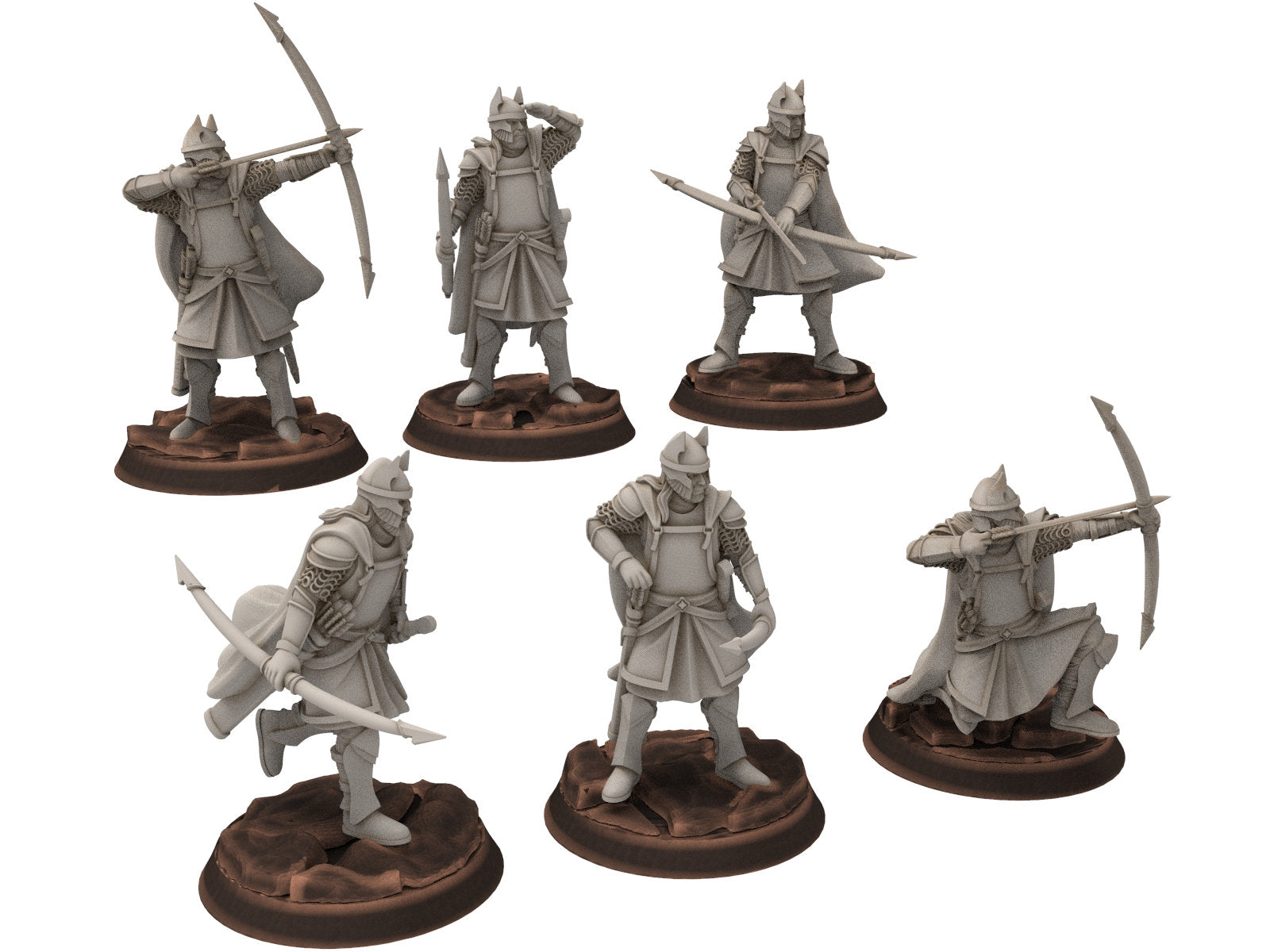 Gandor - High Humans Bowmen, of the west hight humans, miniatures for wargame D&D, Lotr... Davale