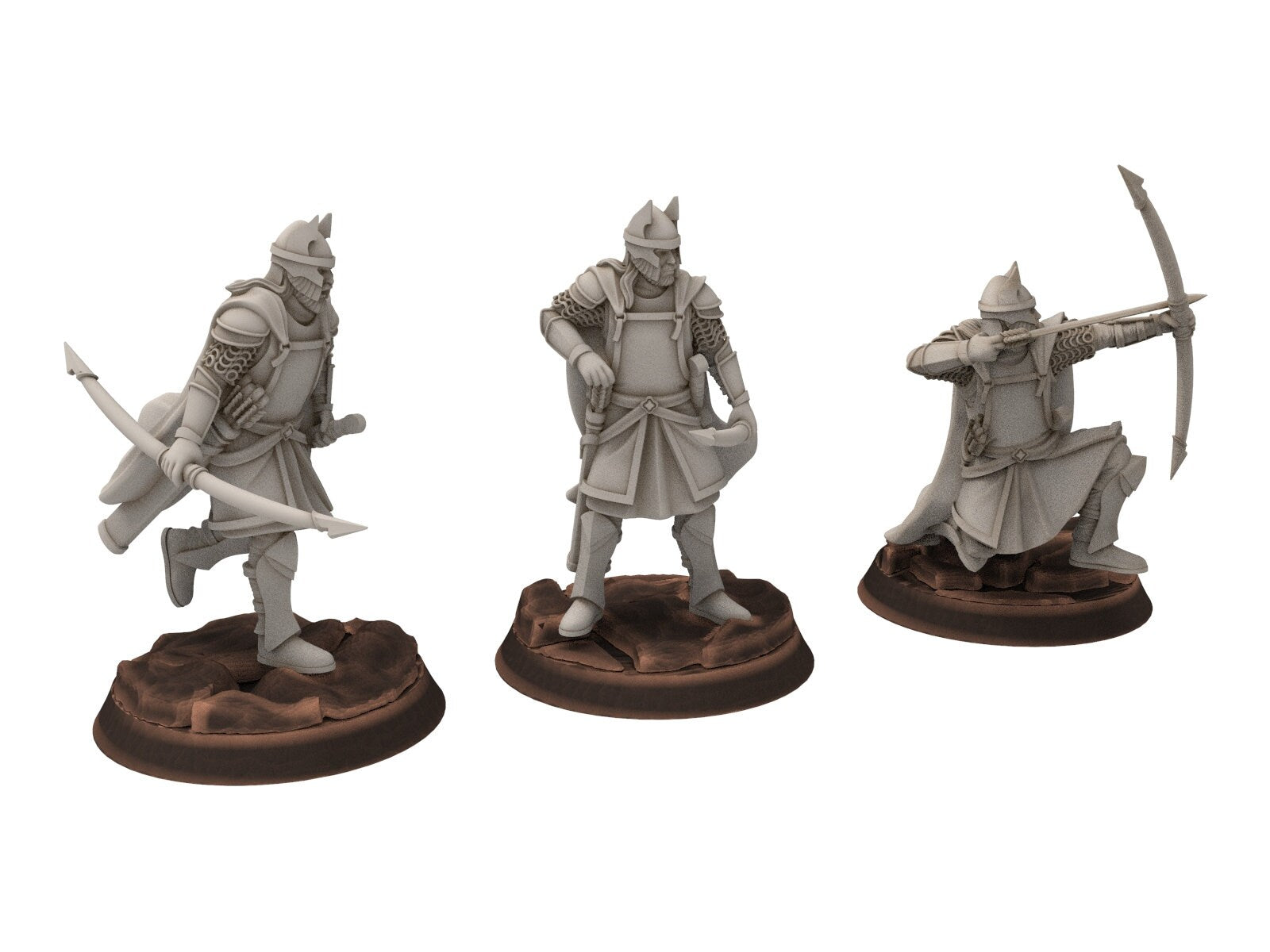 Gandor - High Humans Bowmen, of the west hight humans, miniatures for wargame D&D, Lotr... Davale