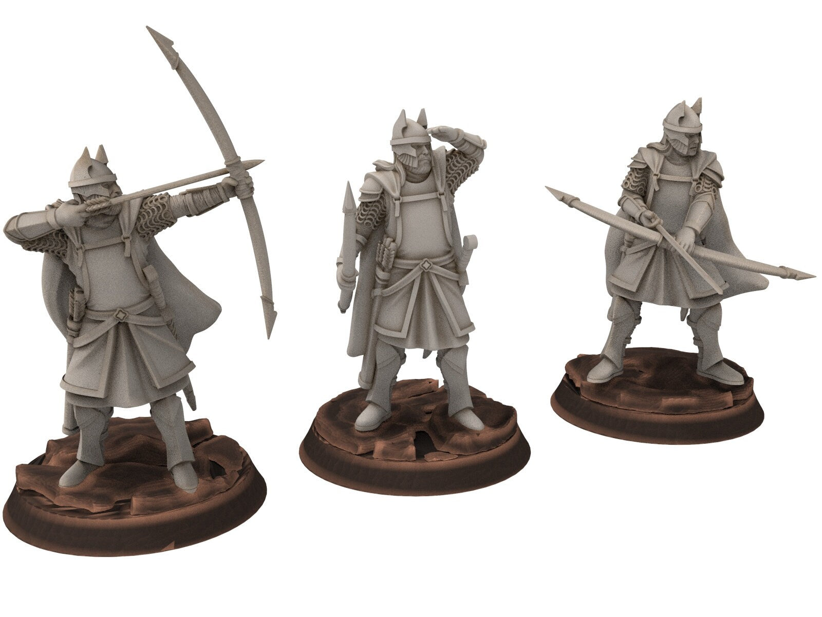 Gandor - High Humans Bowmen, of the west hight humans, miniatures for wargame D&D, Lotr... Davale