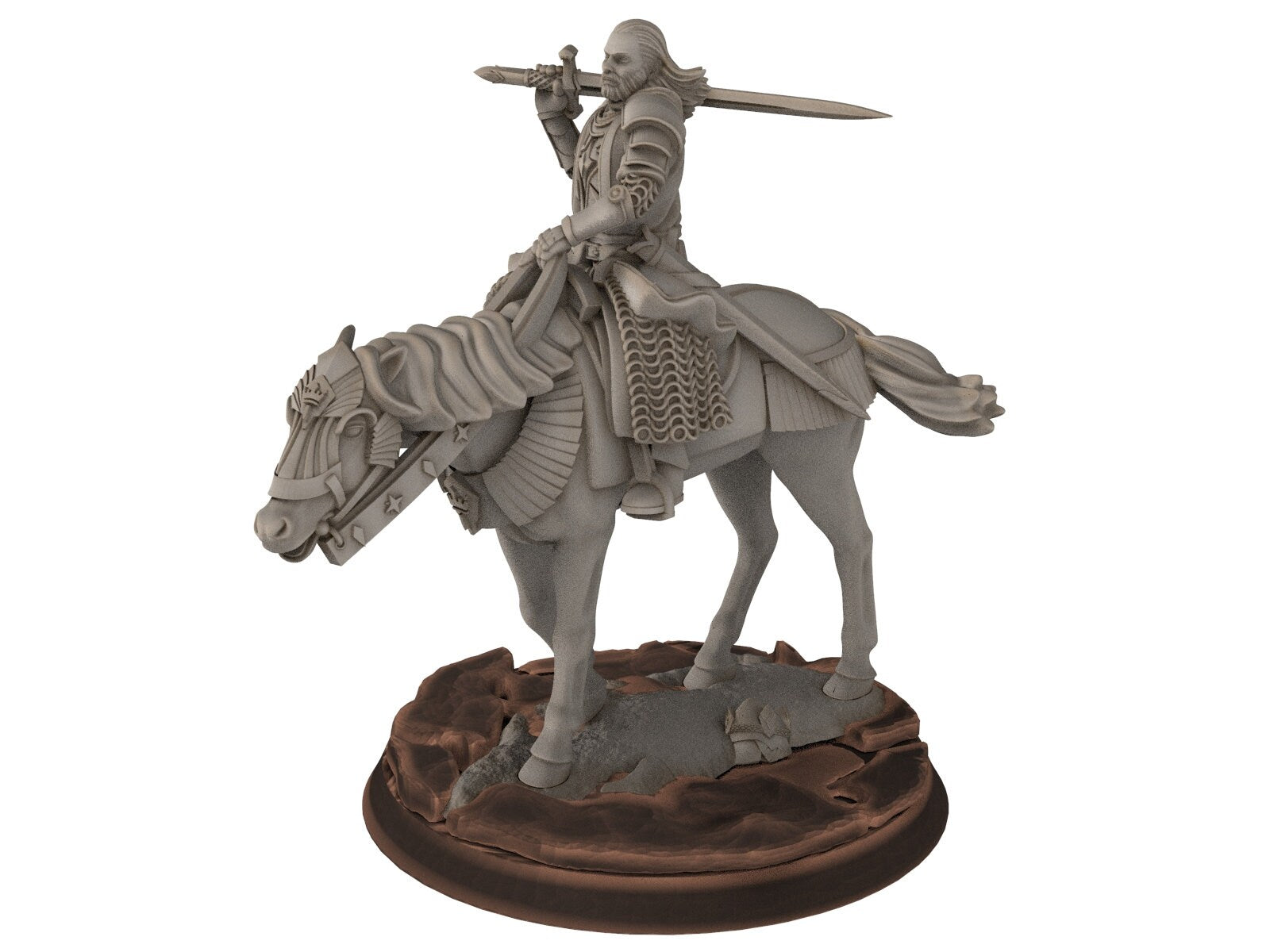 Gandor - Old Prince, of the west hight humans, miniatures for wargame D&D, Lotr... Davale