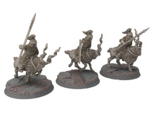 Charger l&#39;image dans la galerie, Dwarves - Mountain Goat Riders with spears shield, The Dwarfs of The Mountains, for Lotr, modular customisable posable Medbury miniatures
