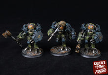 Charger l&#39;image dans la galerie, Rundsgaard - Orcus Exosuits, imperial infantry, post-apocalyptic empire, usable for tabletop wargame.
