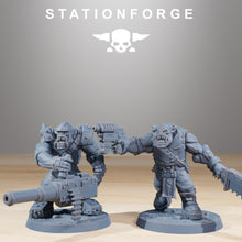 Charger l&#39;image dans la galerie, Green Skin - Orkaz Infantry, post apocalyptic empire, usable for tabletop wargame.
