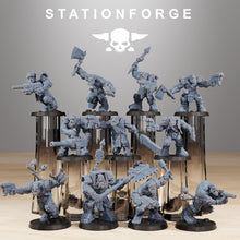 Charger l&#39;image dans la galerie, Green Skin - Orkaz Infantry, post apocalyptic empire, usable for tabletop wargame.
