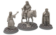 Load image into Gallery viewer, Gandor - Citadel Lady doing flower farewell, Defender of the city wall, miniature for wargame D&amp;D, Lotr... Medbury miniatures
