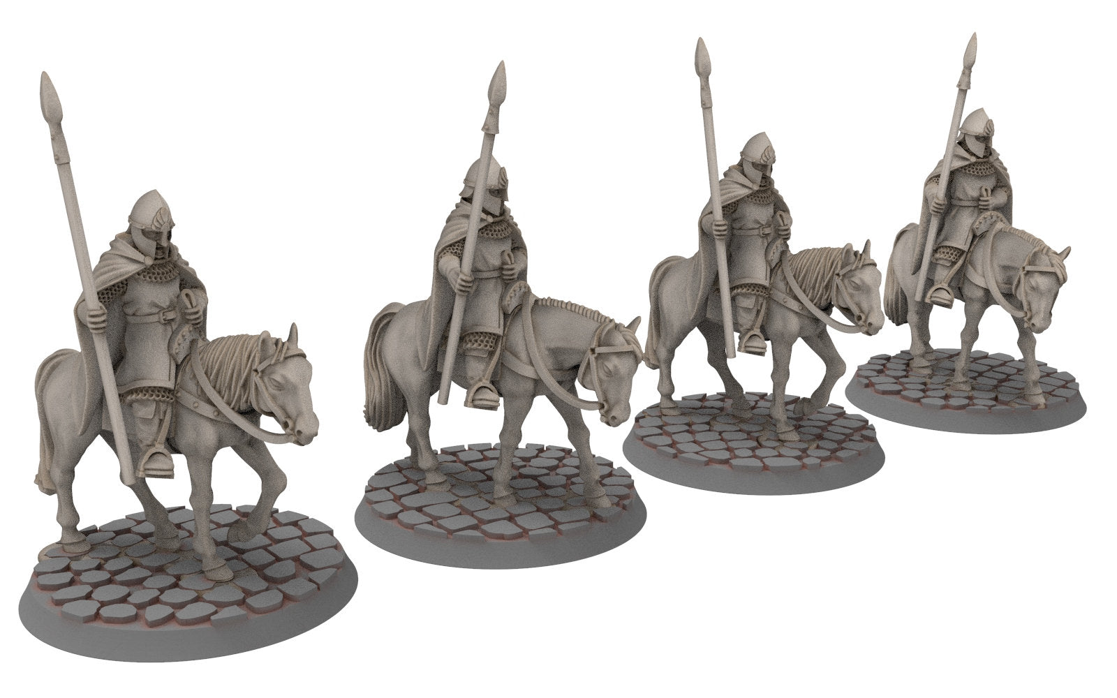 Gandor - Citadel guard Mounted Army bundle, Defender of the city wall, miniature for wargame D&D, Lotr... Medbury miniatures