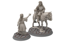 Load image into Gallery viewer, Gandor - Citadel Lady doing flower farewell, Defender of the city wall, miniature for wargame D&amp;D, Lotr... Medbury miniatures
