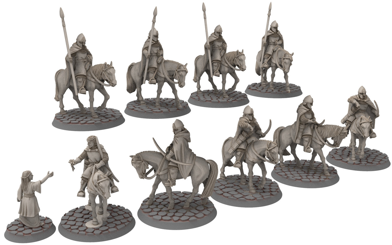 Gandor - Citadel guard Large Army bundle, Defender of the city wall, miniature for wargame D&D, Lotr... Medbury miniatures