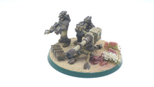 Charger l&#39;image dans la galerie, Imperial Army - Heavy Cannon, Heavy Support Weapons team, infantry, post apocalyptic empire, modular miniatures usable for tabletop wargame.
