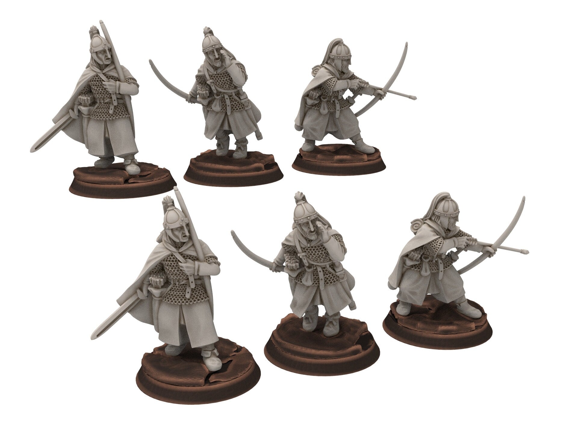 Rohan - Hengstland Mounted scout archers, marksman Knight of Rohan, the Horse-lords, rider of the mark, minis for wargame D&D, Lotr...