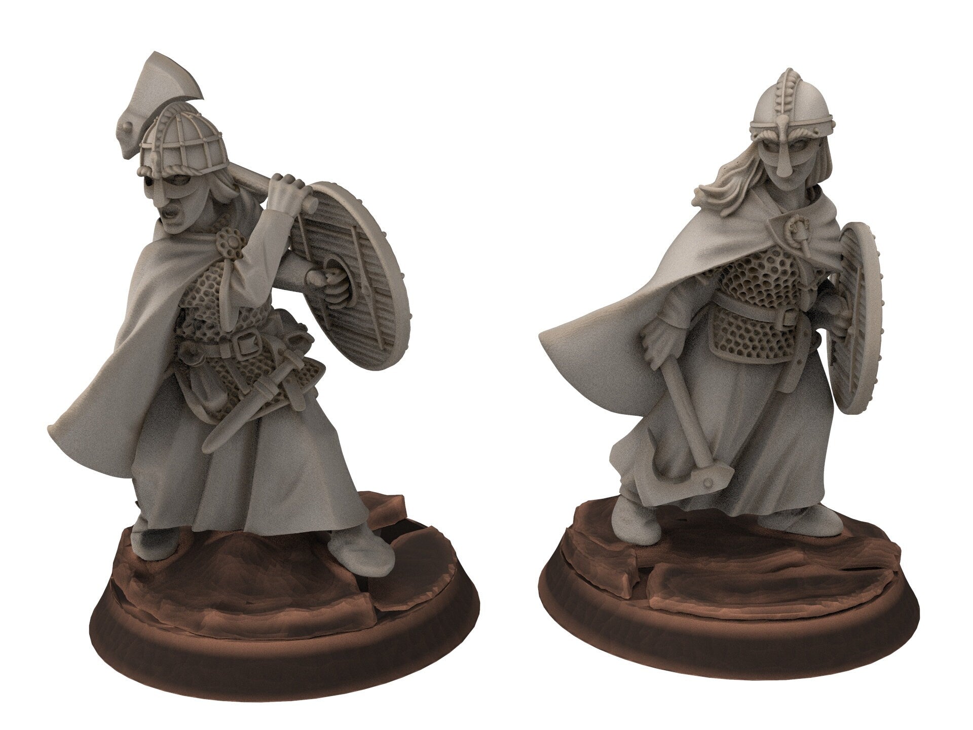 Rohan - Hengstland infantry Shield Maidans, marksman Knight of Rohan, the Horse-lords, rider of the mark, minis for wargame D&D, Lotr...