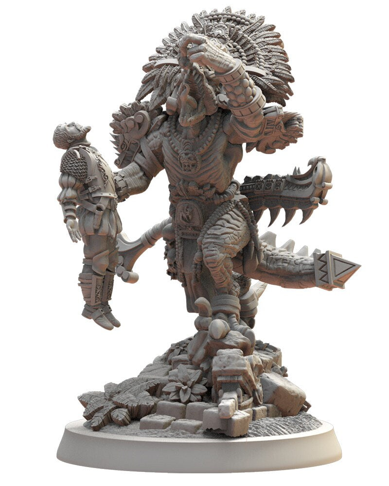 Lost temple - Ehecatl The Devourer, lizardmen usable for Oldhammer, battle, king of wars, 9th age