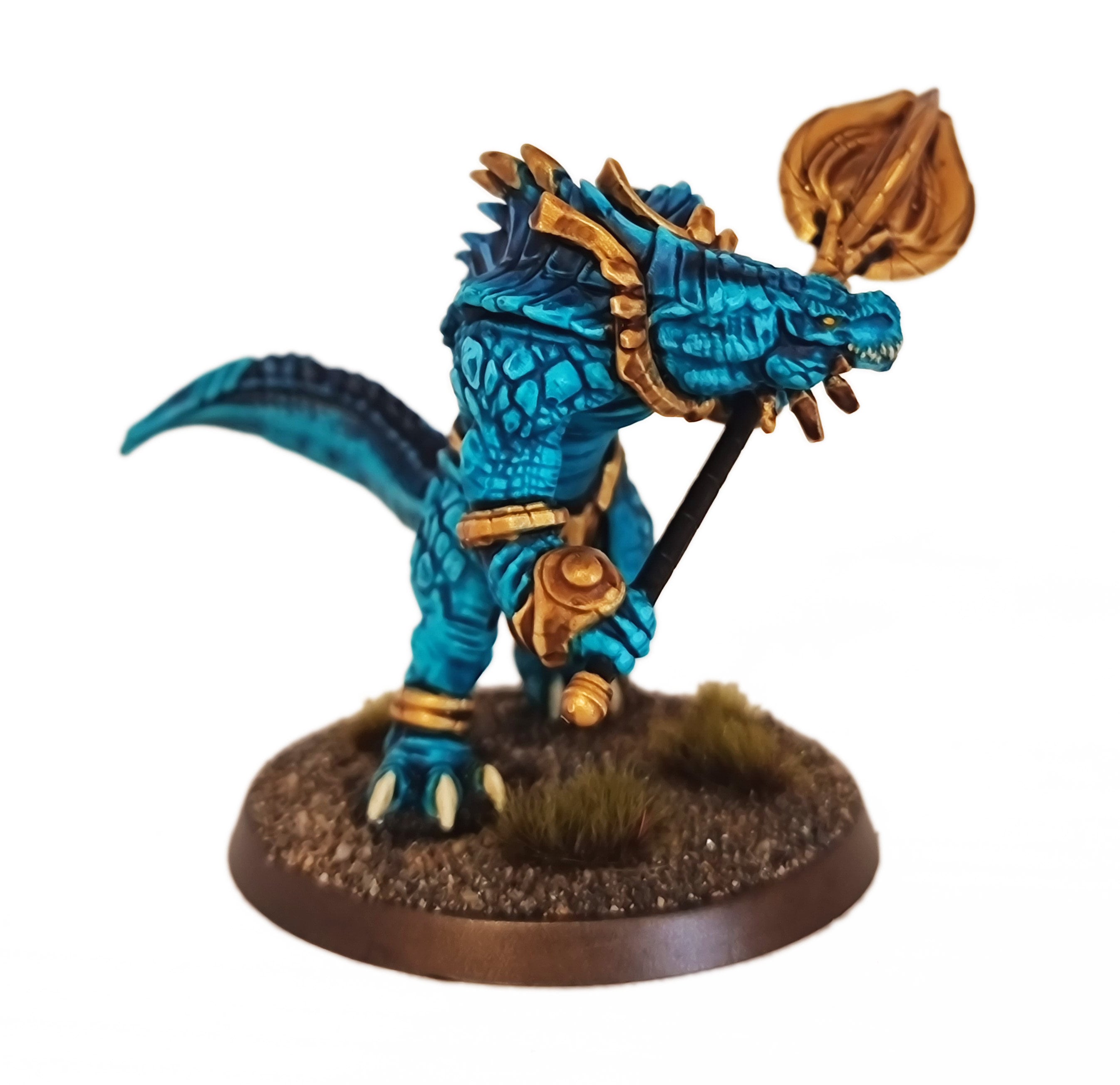 Lost temple - Caiman Hero lizardmen usable for wargames, Oldhammer, battle, king of wars, 9th age, dungeons and dragons