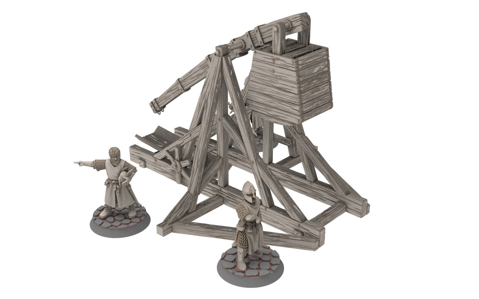 Gandor - Citadel Guard Siege engine Trebuchet crew members, Defender of the city wall, miniature for wargame D&D, Lotr... Medbury miniatures