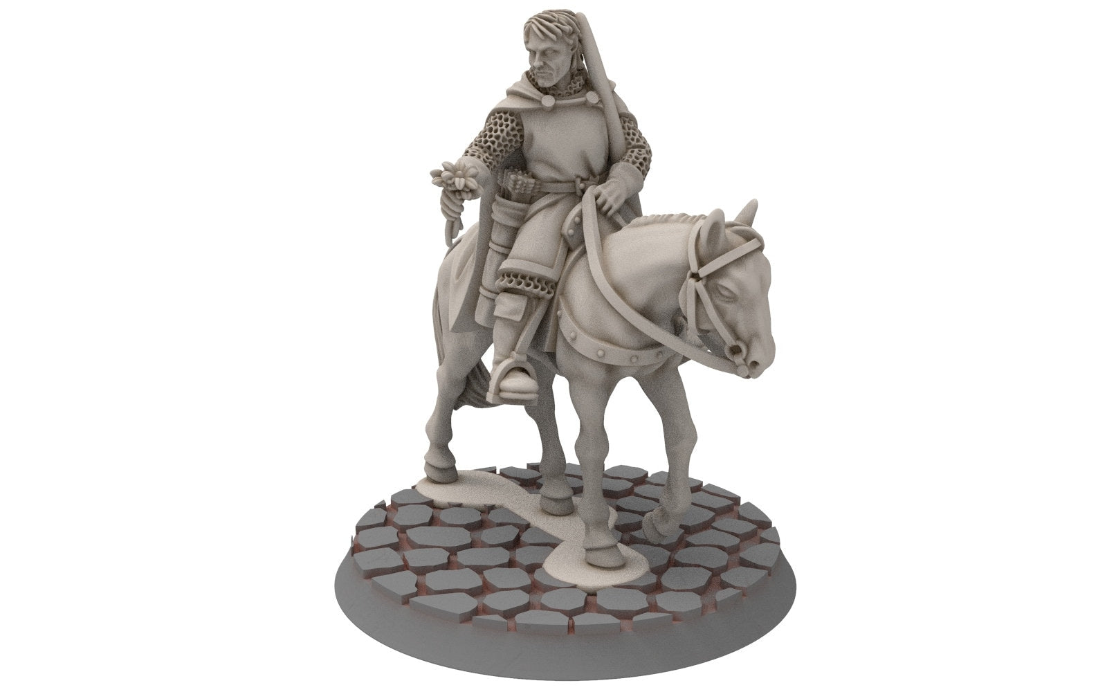 Gandor - Citadel guard Lancer Cavalry spearmen, Defender of the city wall, miniature for wargame D&D, Lotr... Medbury miniatures