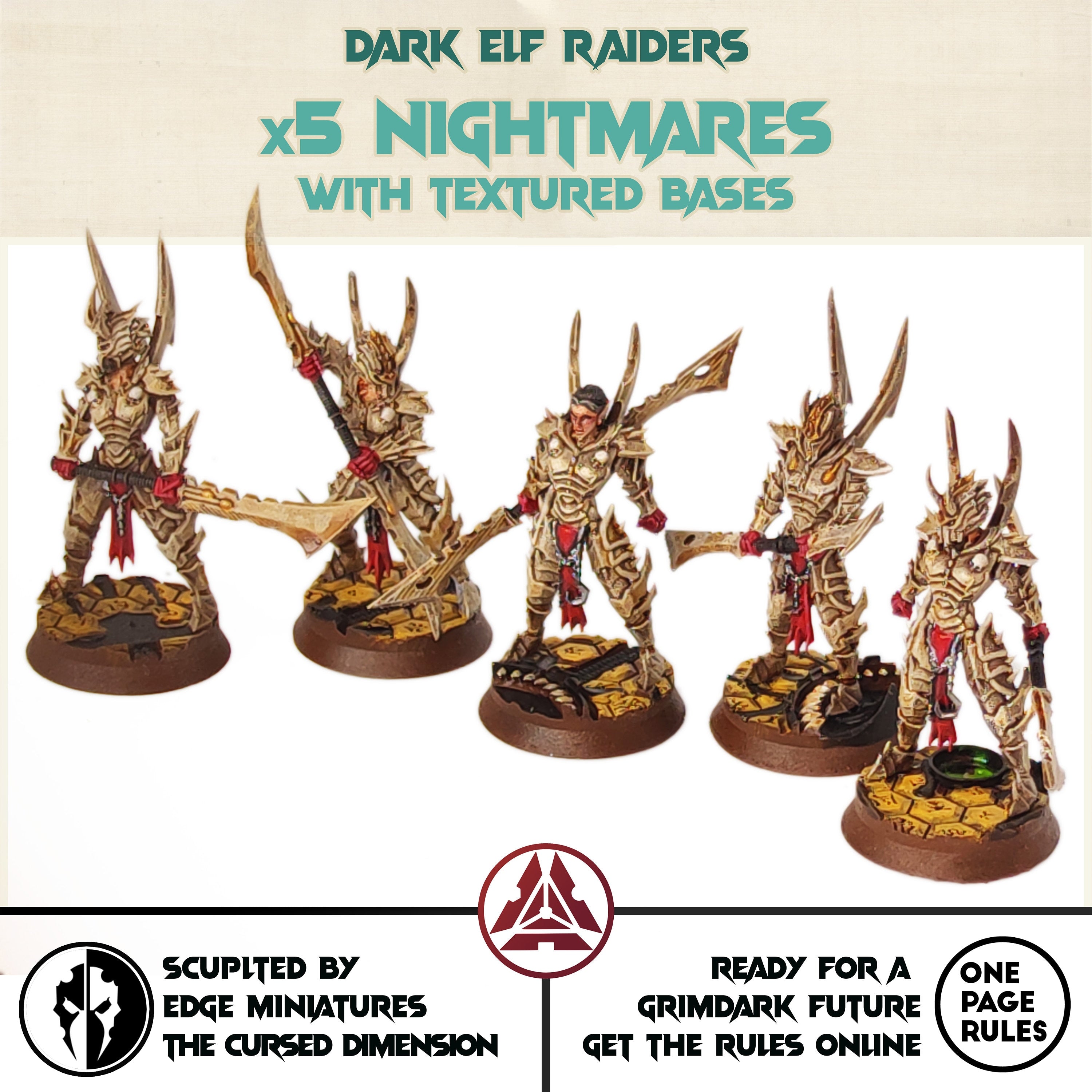 Dark city - Personal Guards Mercenary Temple warriors Dark eldar drow 