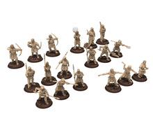 Charger l&#39;image dans la galerie, Medieval - Peasant Levy Slingers, 9th 10th 11th 12th 13th century Generic Levy, 28mm Historical Wargame, Saga... Medbury miniatures

