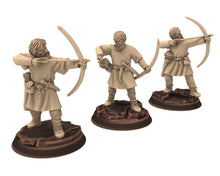 Charger l&#39;image dans la galerie, Medieval - Peasant Levy Archer, 9th 10th 11th 12th 13th century Generic Levy, 28mm Historical Wargame, Saga... Medbury miniatures
