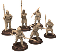 Load image into Gallery viewer, Medieval - Peasant Levy Spearmen, 9th 10th 11th 12th 13th century Generic Levy, 28mm Historical Wargame, Saga... Medbury miniatures
